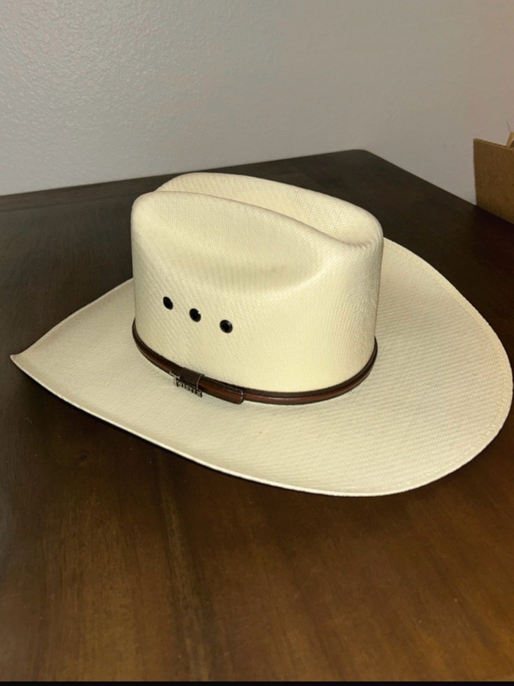 Twister Classic Men's Straw Cowboy Hat - Cream new condition 6-7/8